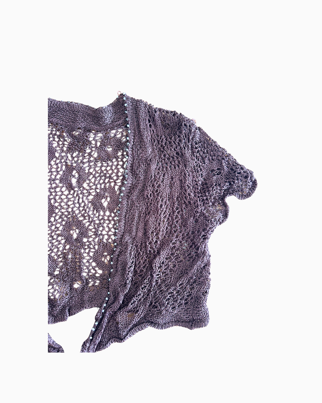 Crochet Mini Cardi - Brown