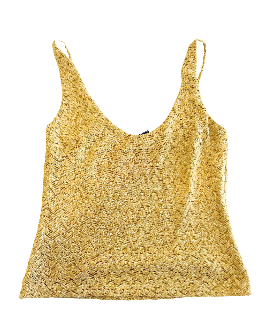Stars & Moon Gold Glitter Cami | Size M |