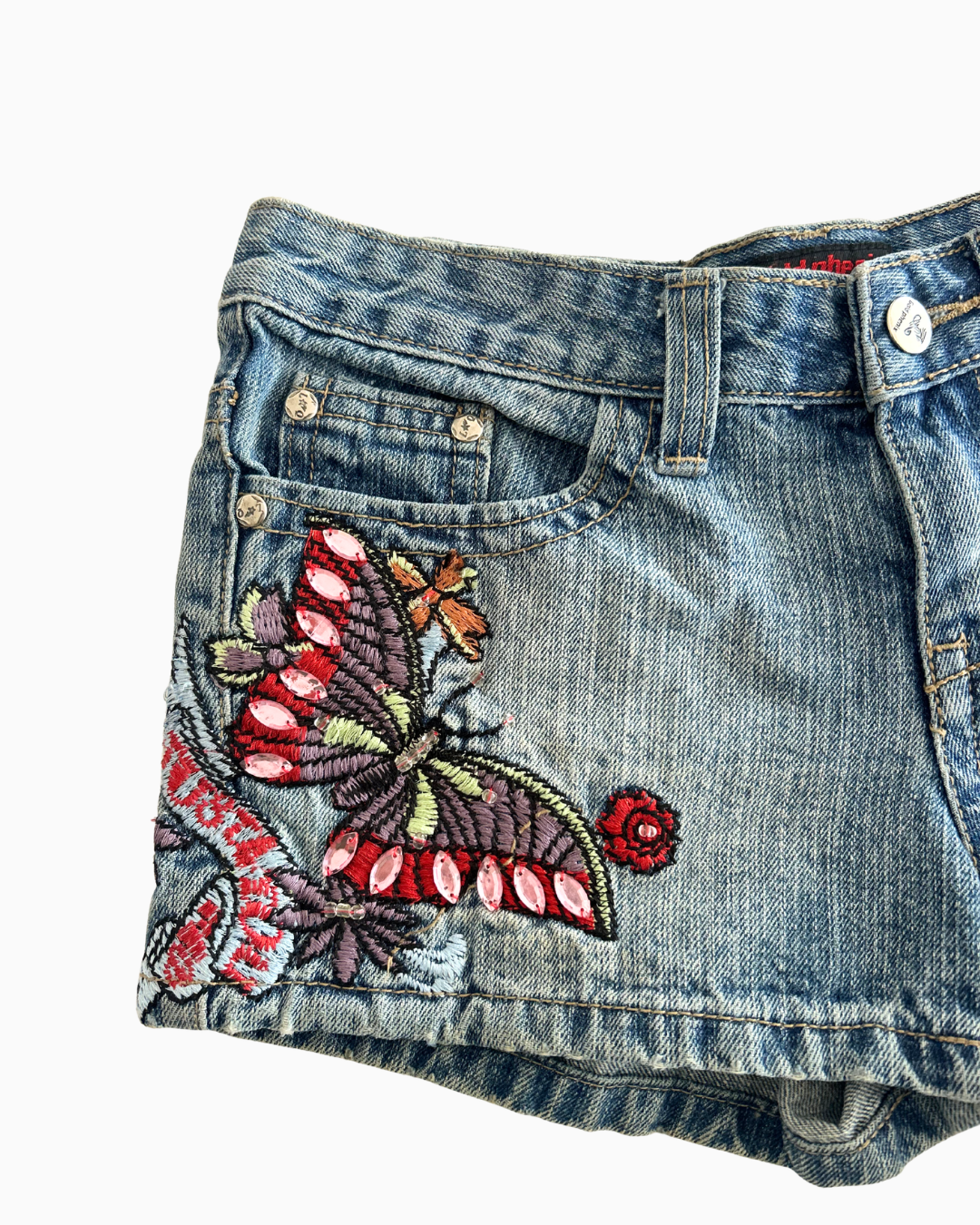 Y2K Gold Phenix Mico Shorts | XS |