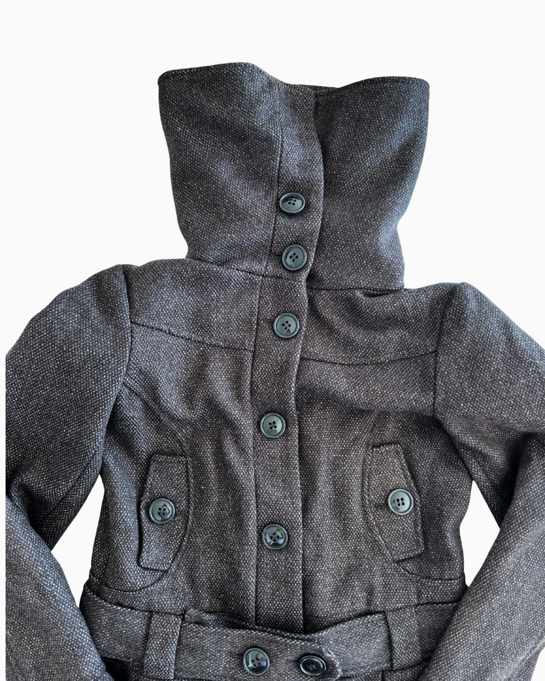 Brown Button Funnel Coat | 10 |