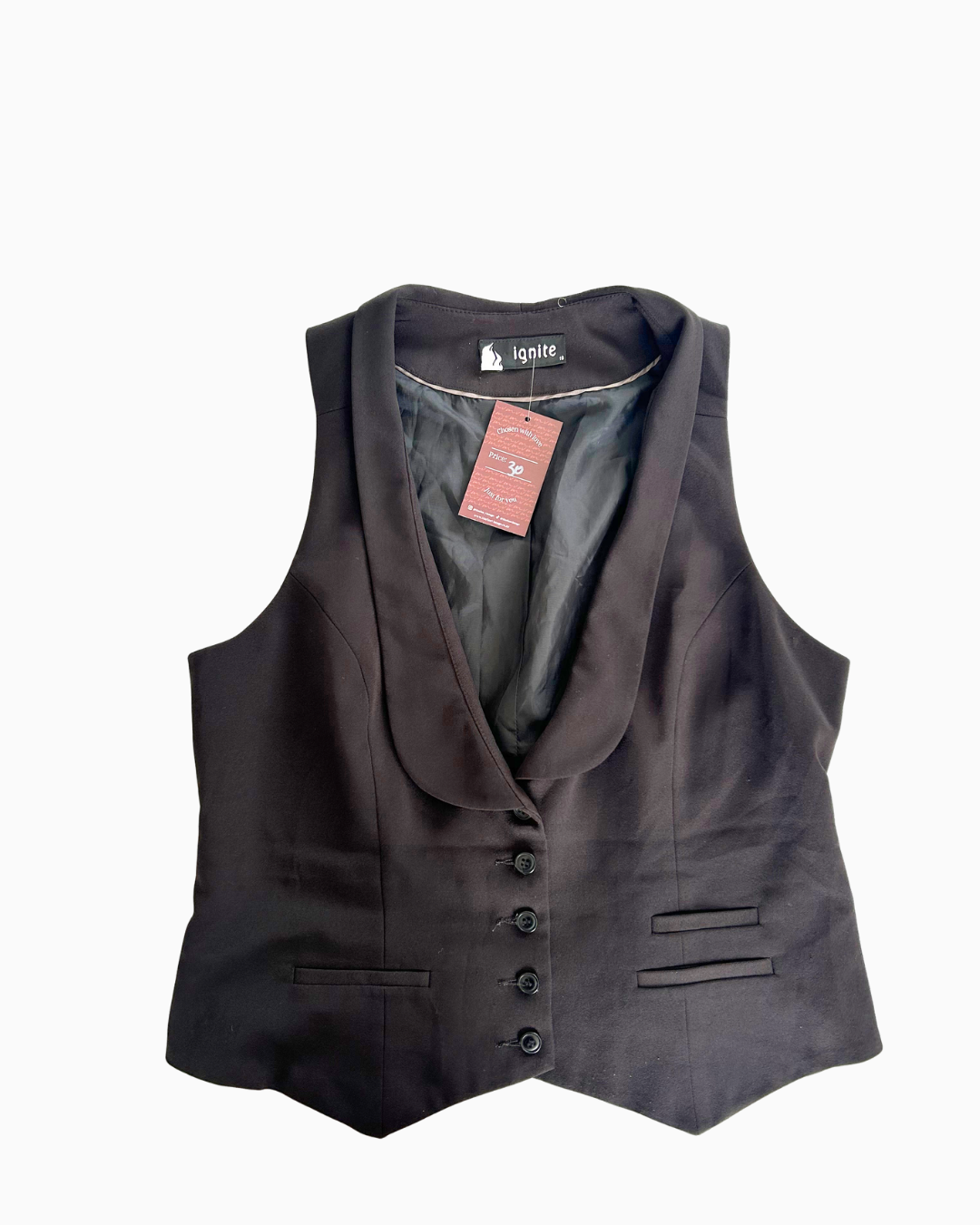 Ignite Vintage Button Vest | XL |