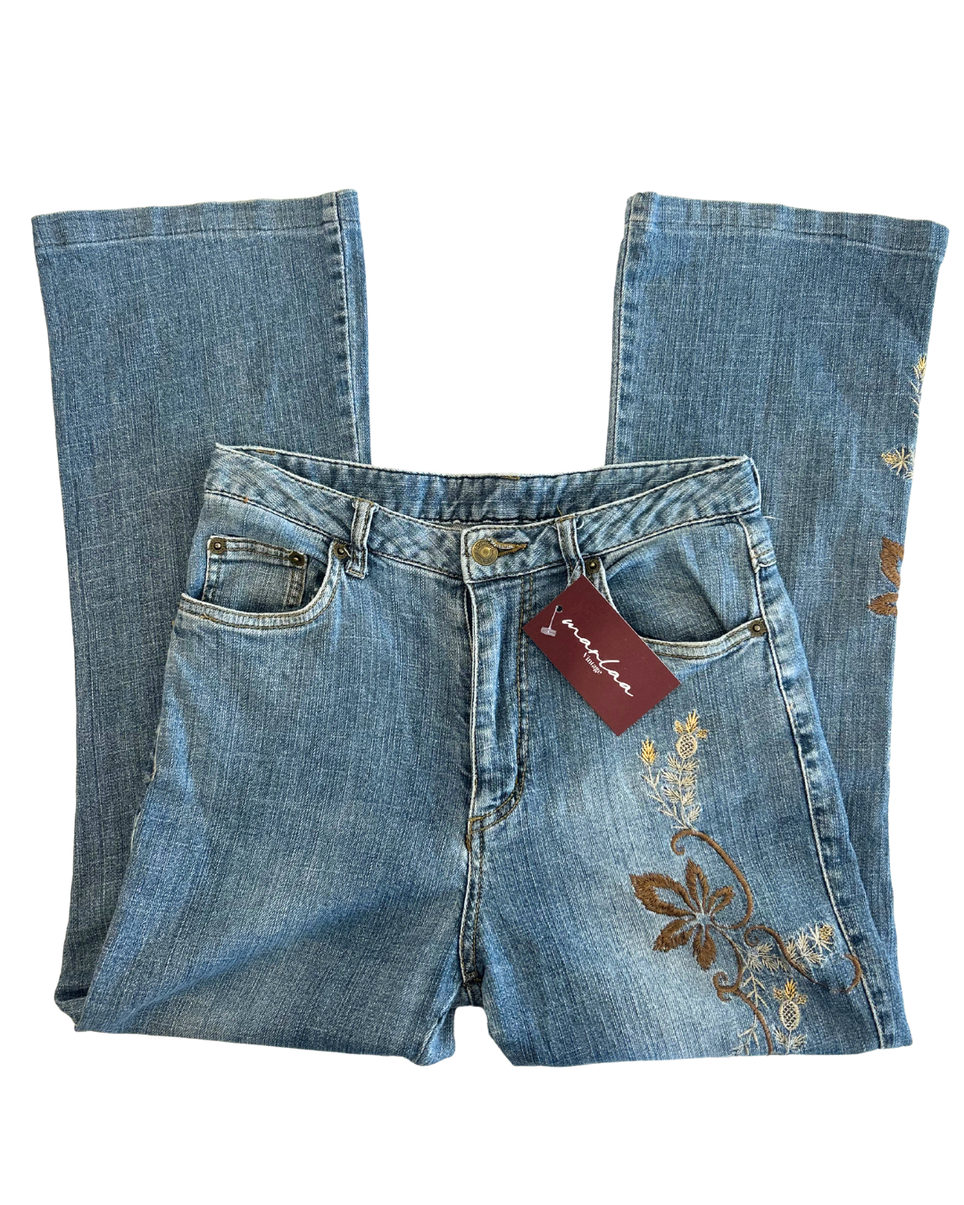 Floral Fairy High Waisted Jeans | M |