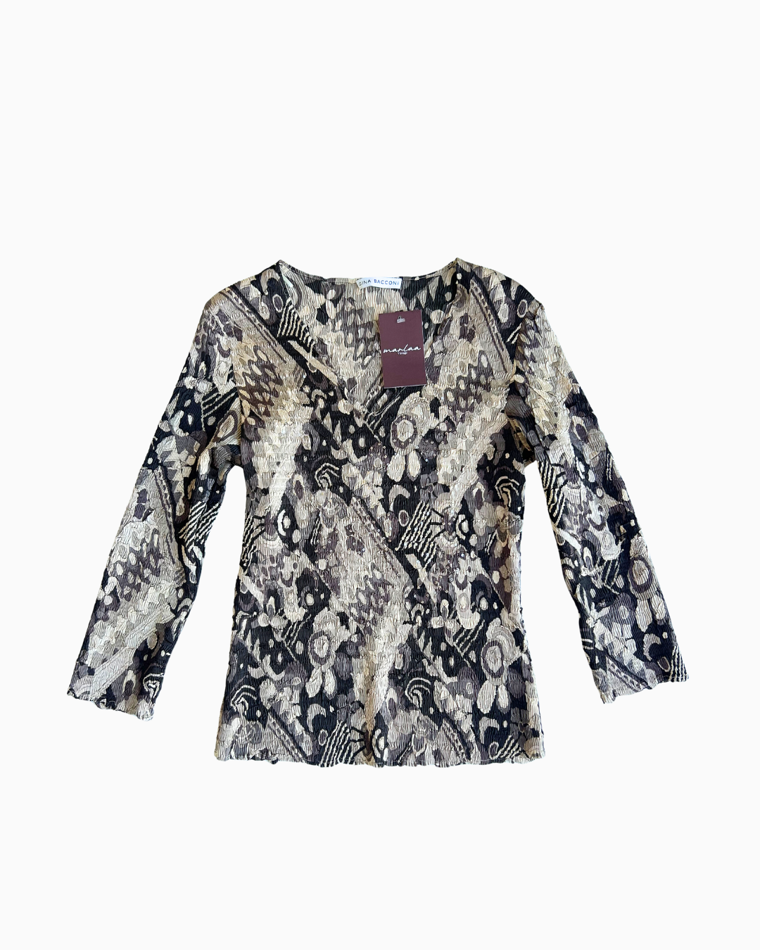 Sequin Floral Long Sleeve