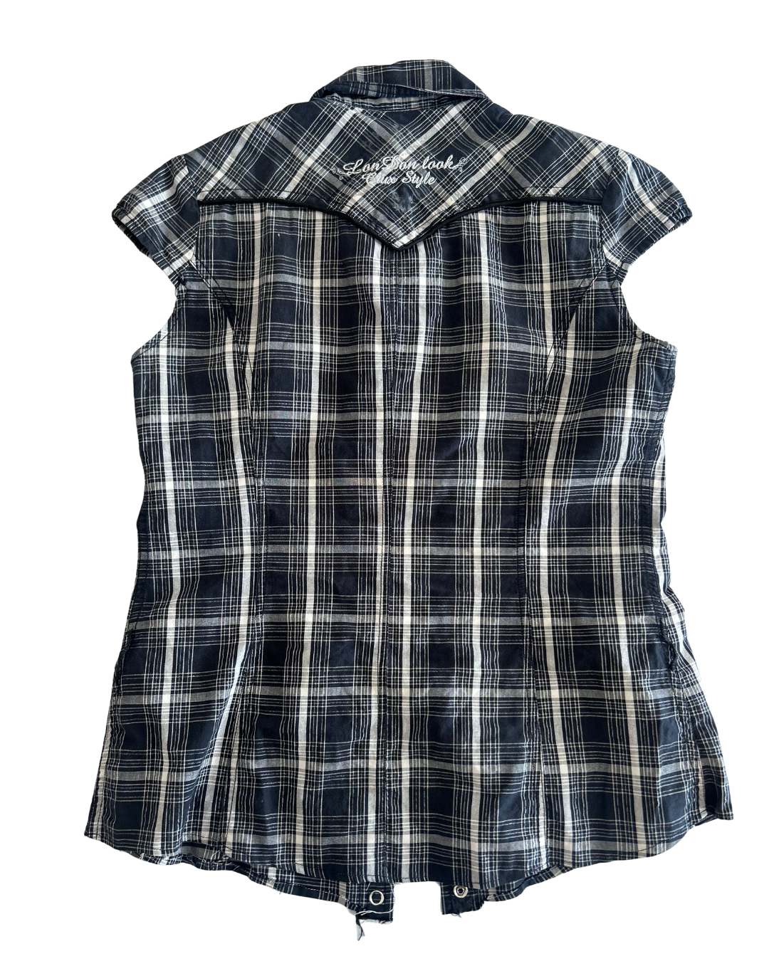 CRUX Sparkly Gingham Tee | Size L |
