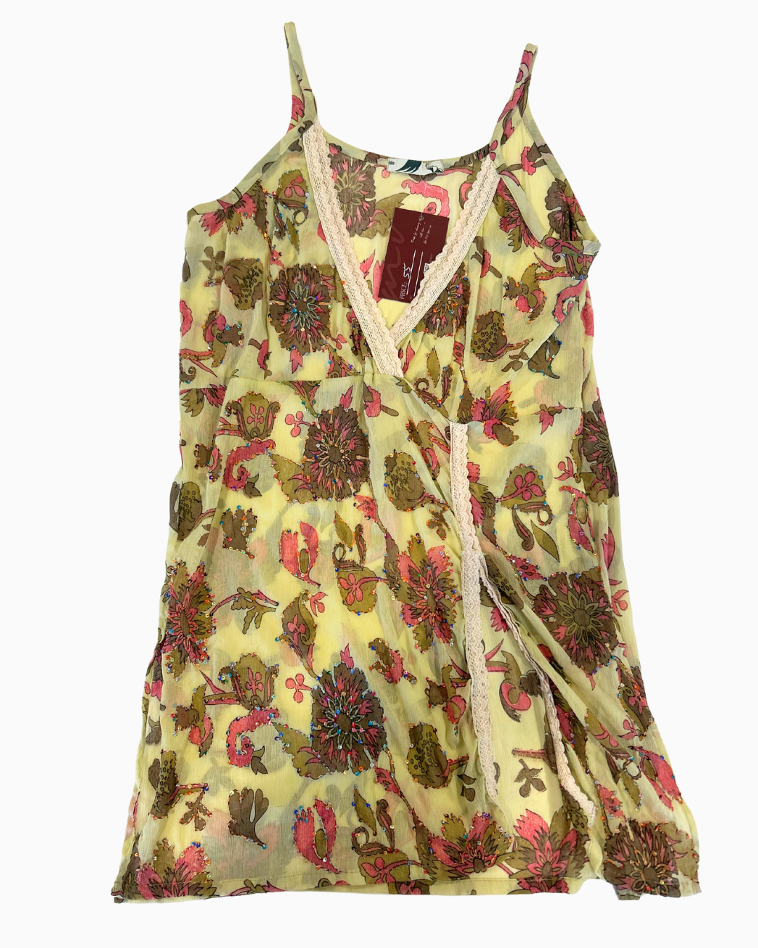 Floral Sequin Split Cami | M - L |