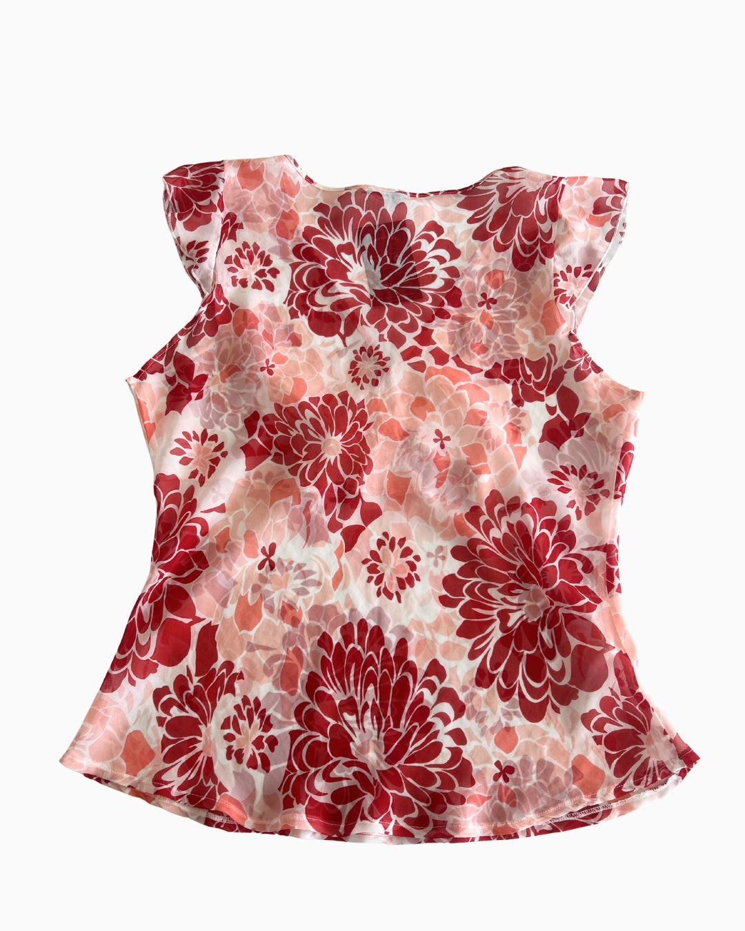 Floral V-Neck Top | M |