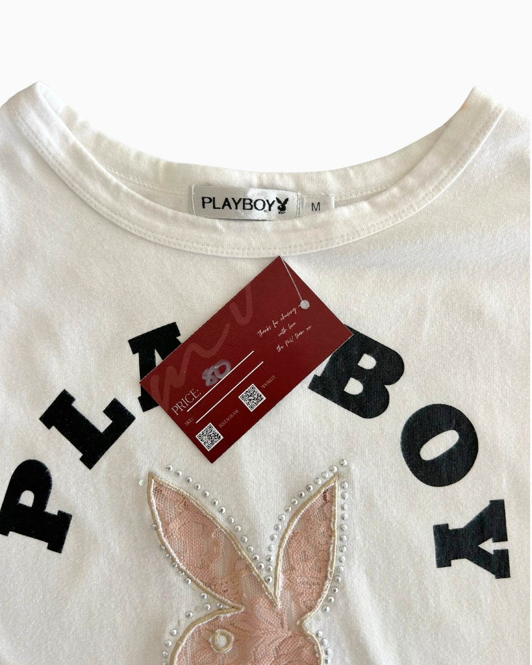 Lace Playboy Tee | M |