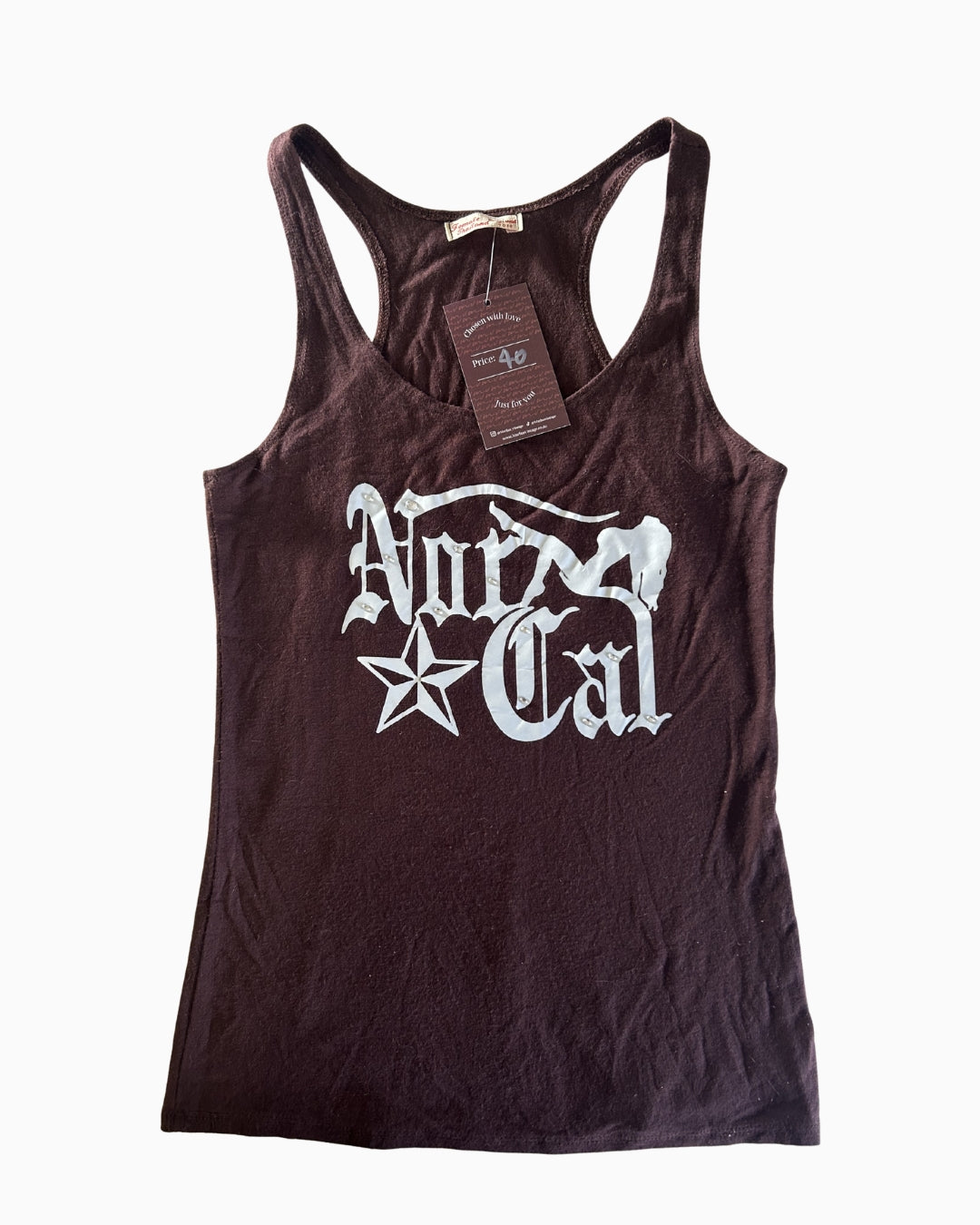 Brown Studded Girl Tank | M |