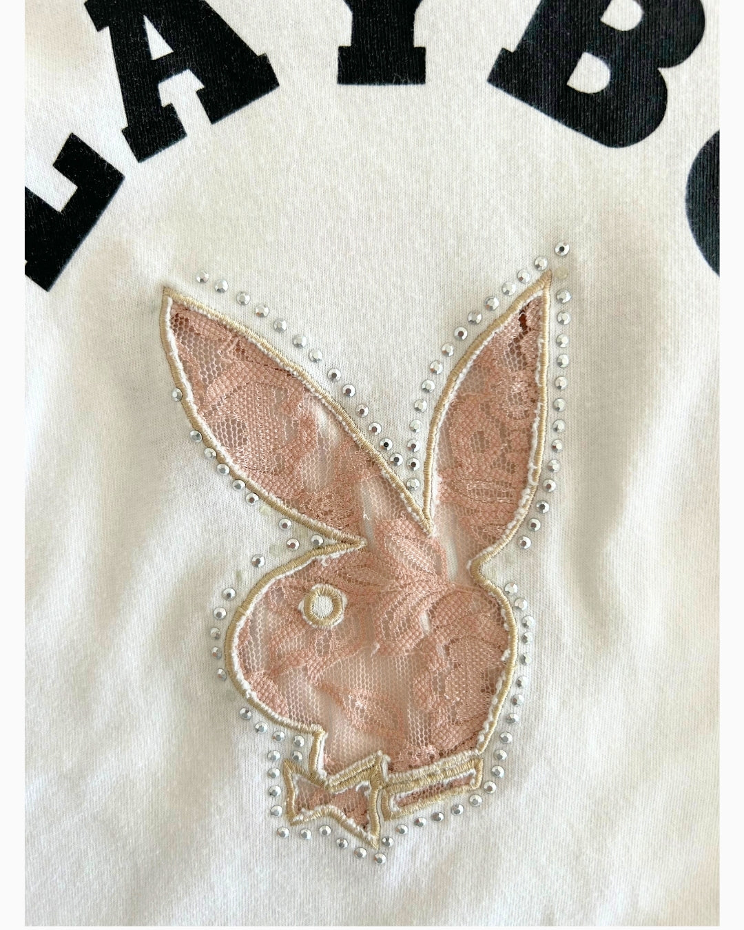 Lace Playboy Tee | M |
