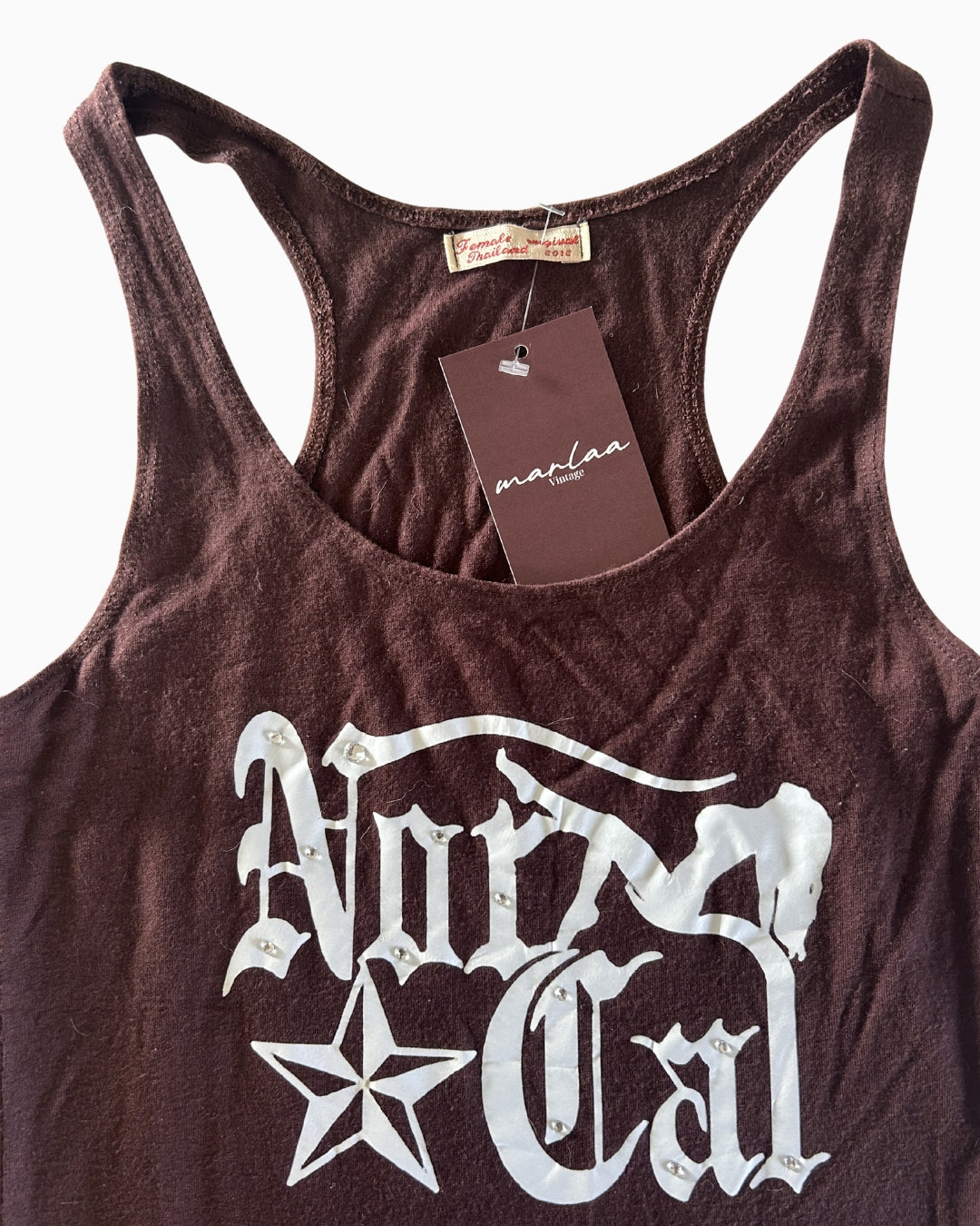 Brown Studded Girl Tank | M |