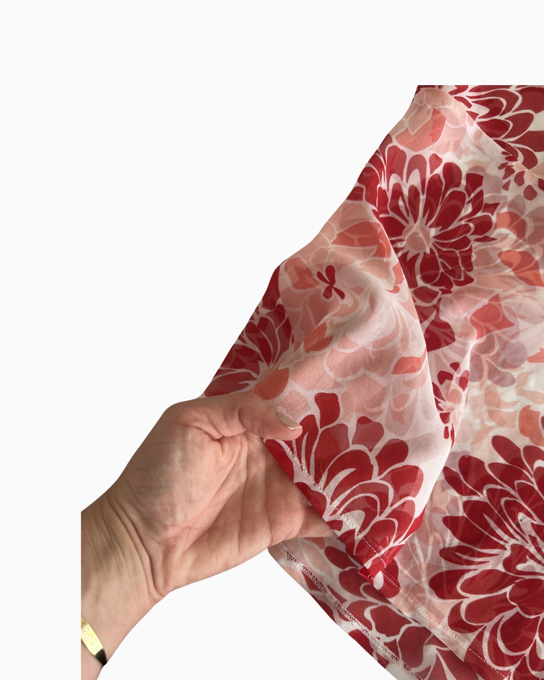 Floral V-Neck Top | M |